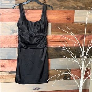 🌼Black Satin Fitted Mini Dress🌼